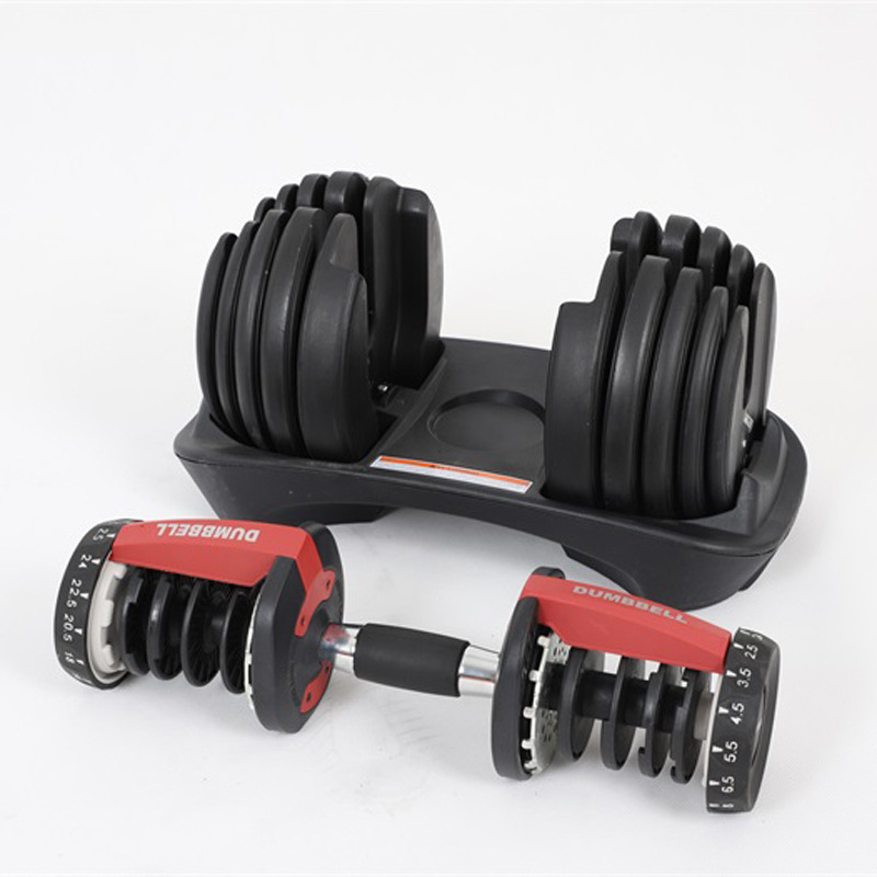 Home Gym Total Fitness - Adjustable 40kg Dumbbell Set, 40kg total