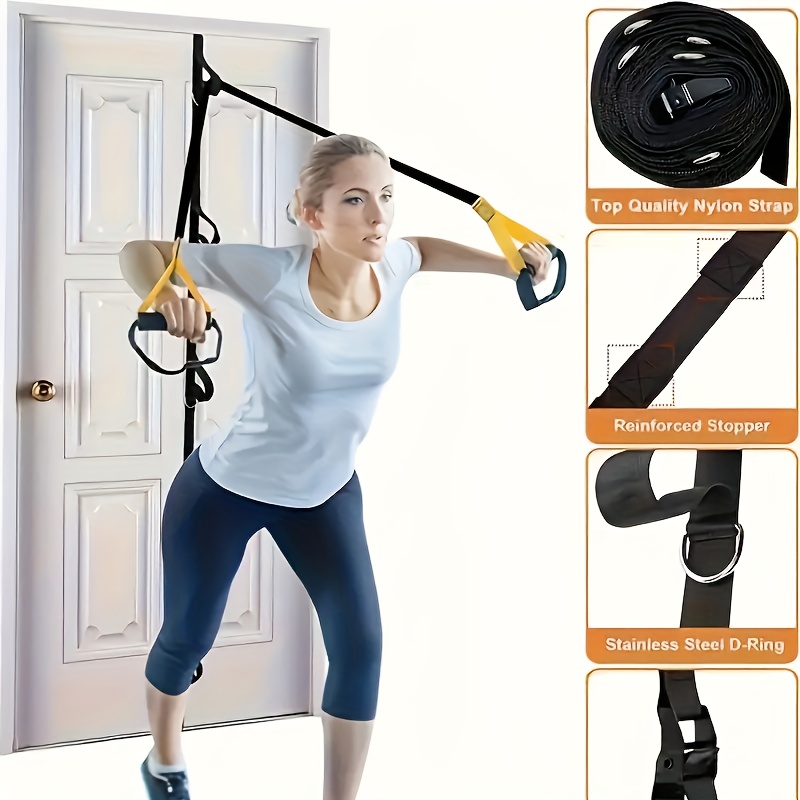 1pc Heavy-Duty Suspension Trai - All In One Gym Home Equipment review and price